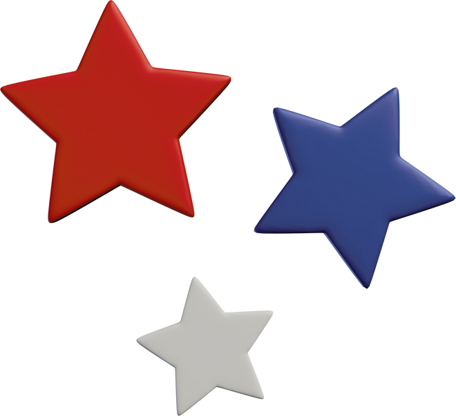 4th july stars